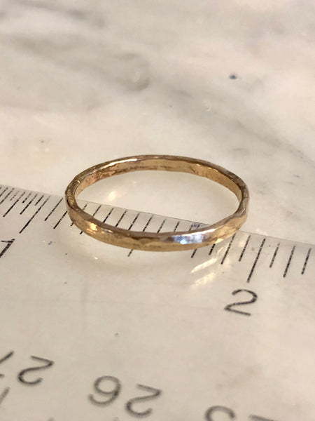 Hammered 14KT Gold Fill Rings- A set of rings