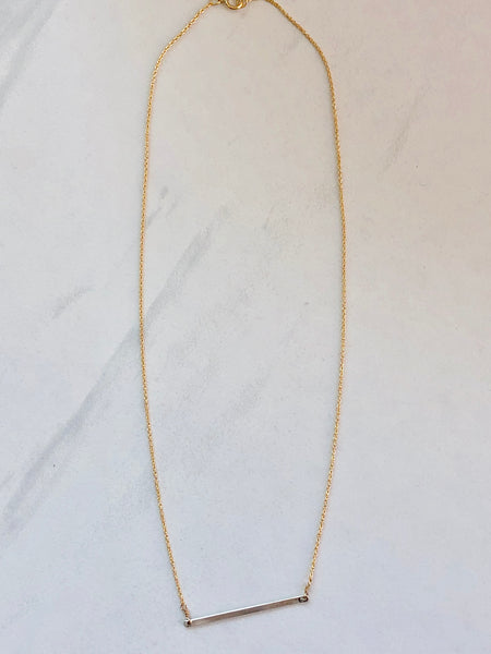 Charleston SC based, Made in the USA sterling and  14KT gold fill necklace
