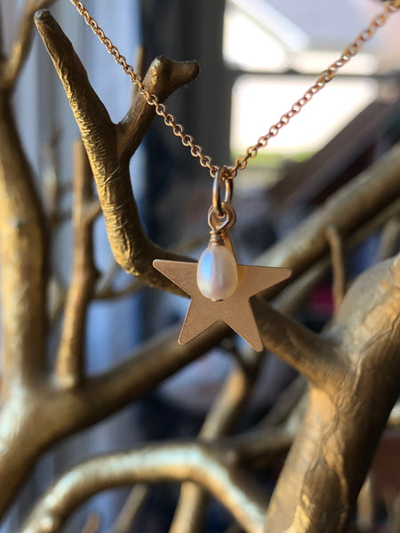 14k and Silver Boulder Opal Shooting Star Necklace – Stefanie Sheehan